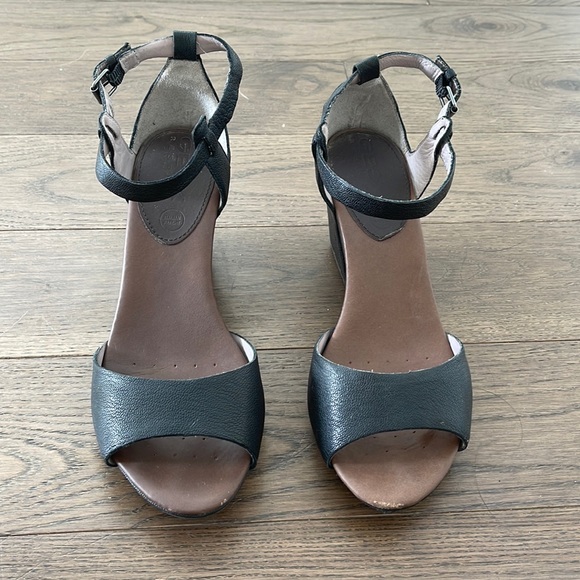 Geox Respira leather wedge sandals - Picture 1 of 5